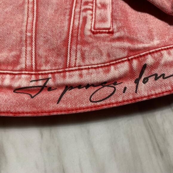 Si tu veux men’s red jean jacket size medium - Picture 5 of 8